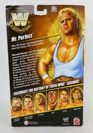 WWE ELITE LEGENDS SERIES 3 MR.  PERFECT MATTEL WRESTLING FIGURE WWF AWA SERIES 3 4