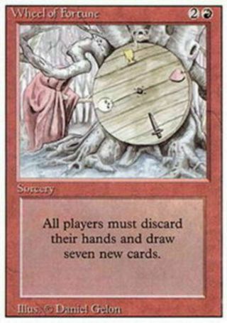 Wheel Of Fortune Pl 3rd Edition Mtg Magic The Gathering Red English Card