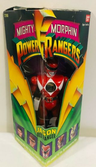 1993 Bandai Mighty Morphin Power Rangers Jason Red Ranger Action Figure