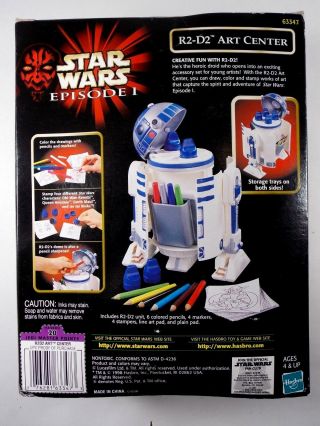 STAR WARS EPISODE 1 R2 - D2 ART CENTER COLORING KIT W/MARKERS COLOR PENCILS STAMPS 2