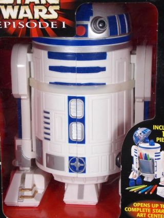 STAR WARS EPISODE 1 R2 - D2 ART CENTER COLORING KIT W/MARKERS COLOR PENCILS STAMPS 5
