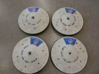 Set 4 Official Soap Box Derby Wheels - Champ Wheels From The 52nd Race Z - Glass