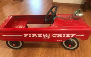 Vintage Fire Chief Pedal Car 503 Amf 1960 
