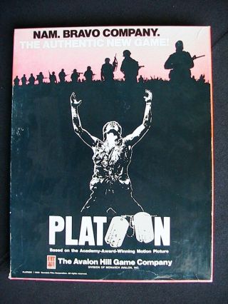 Vintage " Platoon " Board Game,  1987 - Based On The Award Winnng Film