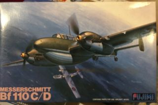 Fujimi 1/48 Model Of The Messerschmitt Bf 110 C/d Parts Are