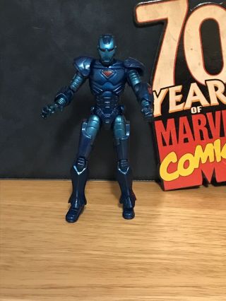 Marvel Universe 3.  75 " Iron Man Blue Stealth Ops Armor Loose Action Figure 3 3/4
