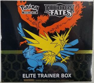 Pokemon Tcg Hidden Fates Elite Trainer Box Factory Box In Hand Ships Now