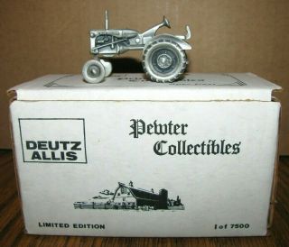 Allis Chalmers B Wf Tractor Spec Cast 1/43 Pewter Toy Dac2 Ltd Ed 1/7500 Deutz