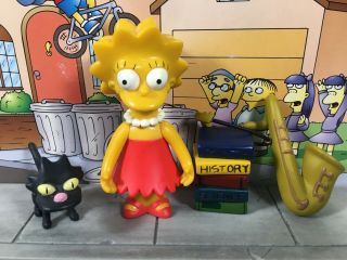 Playmates The Simpsons World Of Springfield Wos Series 1 Lisa Simpson Figure