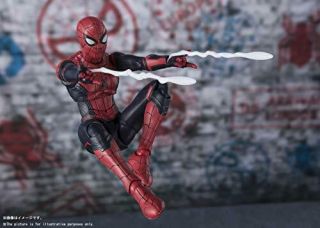 S.  H.  Figuarts Spider - Man Upgrade Suit Far From Home Action Figure Japan 5