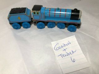 2003 Gordon & Tender Retired Wooden Railway Thomas Train And Friends