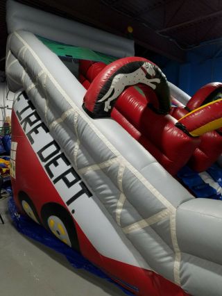Commercial Inflatable Slide - 15ft high dual lane dry slide 10