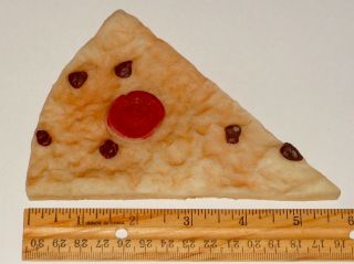 Realistic Fake Pretend Play Fun Rubber Pizza Slice Food Prop Stage Fisher Price