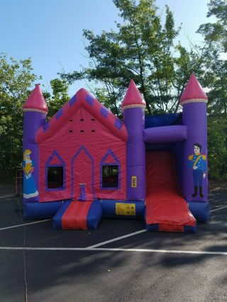Commercial Bounce House And Slide - 4n1 Princess Combo