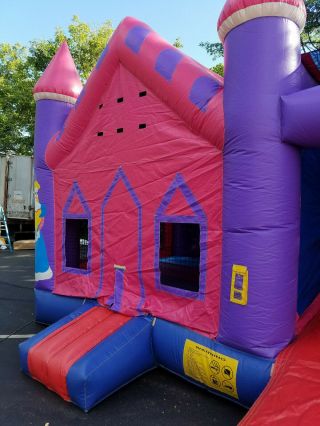 Commercial Bounce House and Slide - 4N1 Princess Combo 2