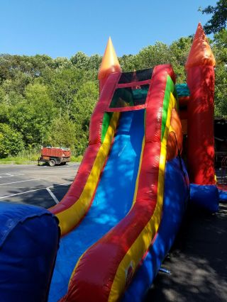 Commercial Bounce House and Slide - 5N1 wet or dry combo 8