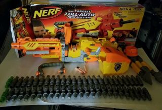 Nerf Vulcan Ebf - 25 Dart Blaster N Strike Toy Machine Gun W/accessories
