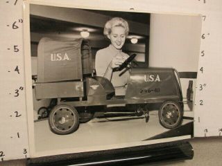 Toy Photo 1940 Wwii Army Truck Pedal Car Joan Furch American Furniture Mart