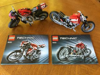 Lego Technic 8051 2 In 1 Motorcycle Bike W/instructions