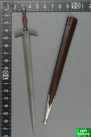 1:6 Scale China Toys Zh011 Teutonic Knights - Metal Sword W/ Scabbard