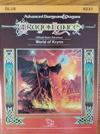 World Of Krynn Dl16 Dragonlance Advanced Dungeons & Dragons 1e