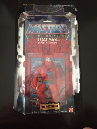 Masters Of The Universe Beast Man Commemorative Series - Vintage Nip Rare