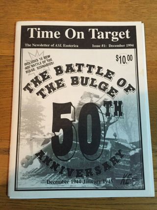 Rare - Asl Time On Target: The Battle Of The Bulge (1994) Nm Kinetig Energy
