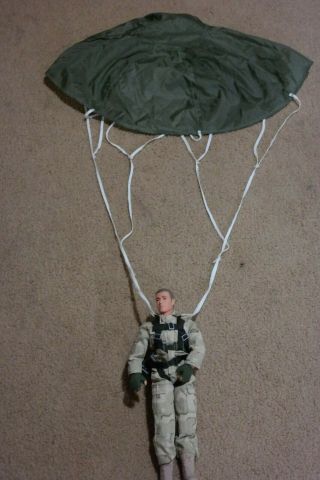 1996 Hasbro 12 In G.  I.  Joe Paratrooper With Paracute Action Figure