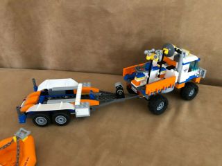 7726 Lego Complete City Coast Guard Truck with Speed Boat town 6