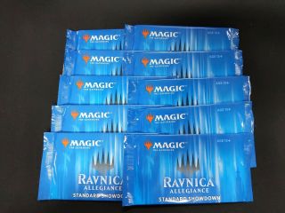 10x Magic The Gathering Ravnica Allegiance Standard Showdown Booster Pack