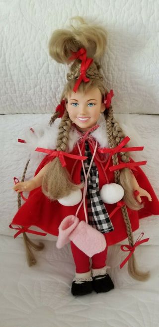 Playmates Dr.  Seuss How The Grinch Stole Christmas Cindy Lou Who Doll 14 "