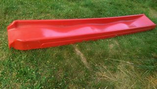 Red Slide For Swing Set Playground Backyard Playset Eight Foot