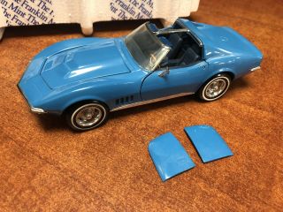 1/24 Franklin 1968 Corvette T - Top Blue Em3305