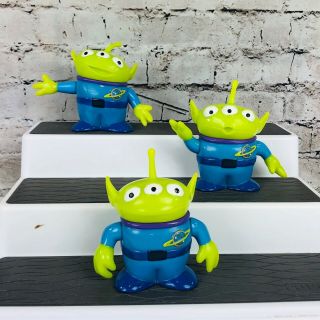 Disney Pixar Toy Story Pizza Planet Set Of (3) Different 3 " Tall Alien Figures