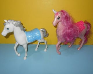 Mattel Disney Barbie Cinderella Royal Horse X9368 & Princess Pink Unicorn X0382