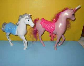 Mattel Disney Barbie Cinderella Royal Horse X9368 & Princess Pink Unicorn X0382 2