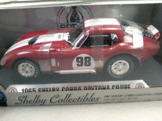 1965 Shelby Cobra Daytona Coupe.  98,  Red With White Stripes. , .  261