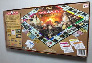 The Lord of the Rings Collector ' s Edition Monopoly Game Parker Brothers 2005 7