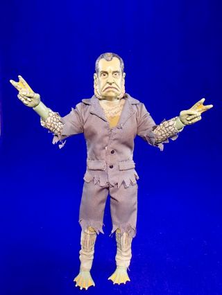 Presidential Monsters 8 " Richard Nixon Mego Type Creature From Lagoon Figure Toy