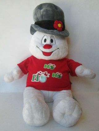 Musical Cheeks Light Up Frosty The Snowman 20 " Plush Doll Build A Bear
