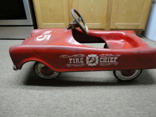 Midwest Industries " No.  5 Fire Chief " Pedal Car 1954 Studebaker,  All