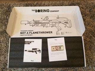 The Boring Company Not - A - Flamethrower Elon Musk Serial Number 19497 3