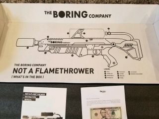 The Boring Company Not - A - Flamethrower Elon Musk Serial Number 19497 4
