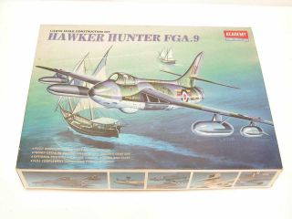 1/48 Academy Hawker Hunter Fga.  9 Raf Jet Plastic Scale Model Kit Parts