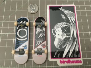 Tech Deck Birdhouse Tony Hawk Skull Skateboard Sticker & Fingerboards Black 6