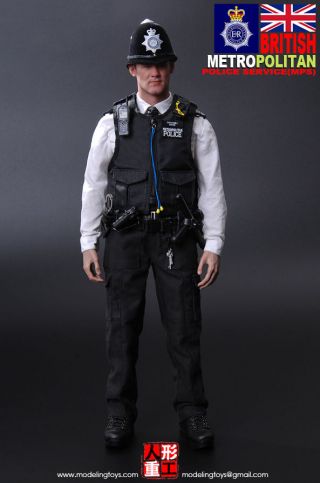 Modeling Toys 1/6 Scale 12 " British Metropolitan Police Service Figure Mms9001