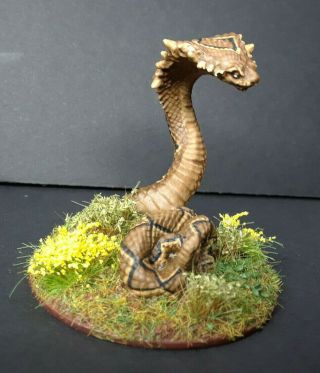 Reaper Miniatures - Giant Snaked - Painted 28mm Metal Miniature - Ad&d Rpg