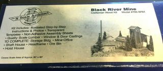 N Scale Architect 795 - Brm Black River Mine Craftsman Wood Structure Kit Nos