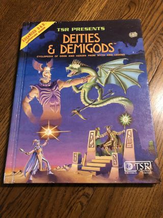 Advanced Dungeon & Dragons Deities And Demigods 128 Pg 1980 Tsr Exc