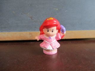 Fisher Price Little People Disney Princess Ariel Pink Dress Shell Mermaid 2016